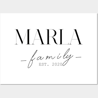 Marla Family EST. 2020, Surname, Marla Posters and Art